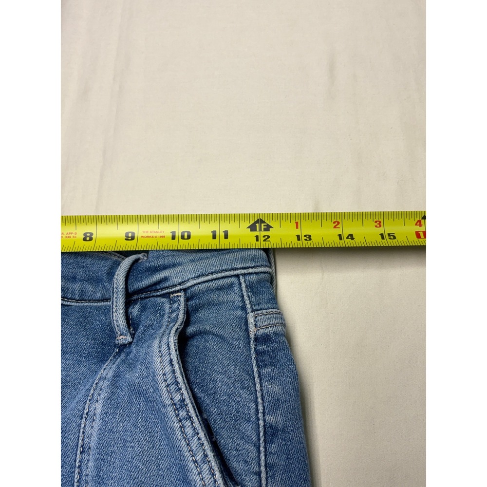 Mother The Rambler Cargo Ankle Jeans Riding The Cliffside Blue Wide Leg 25X28 - Picture 13 of 16